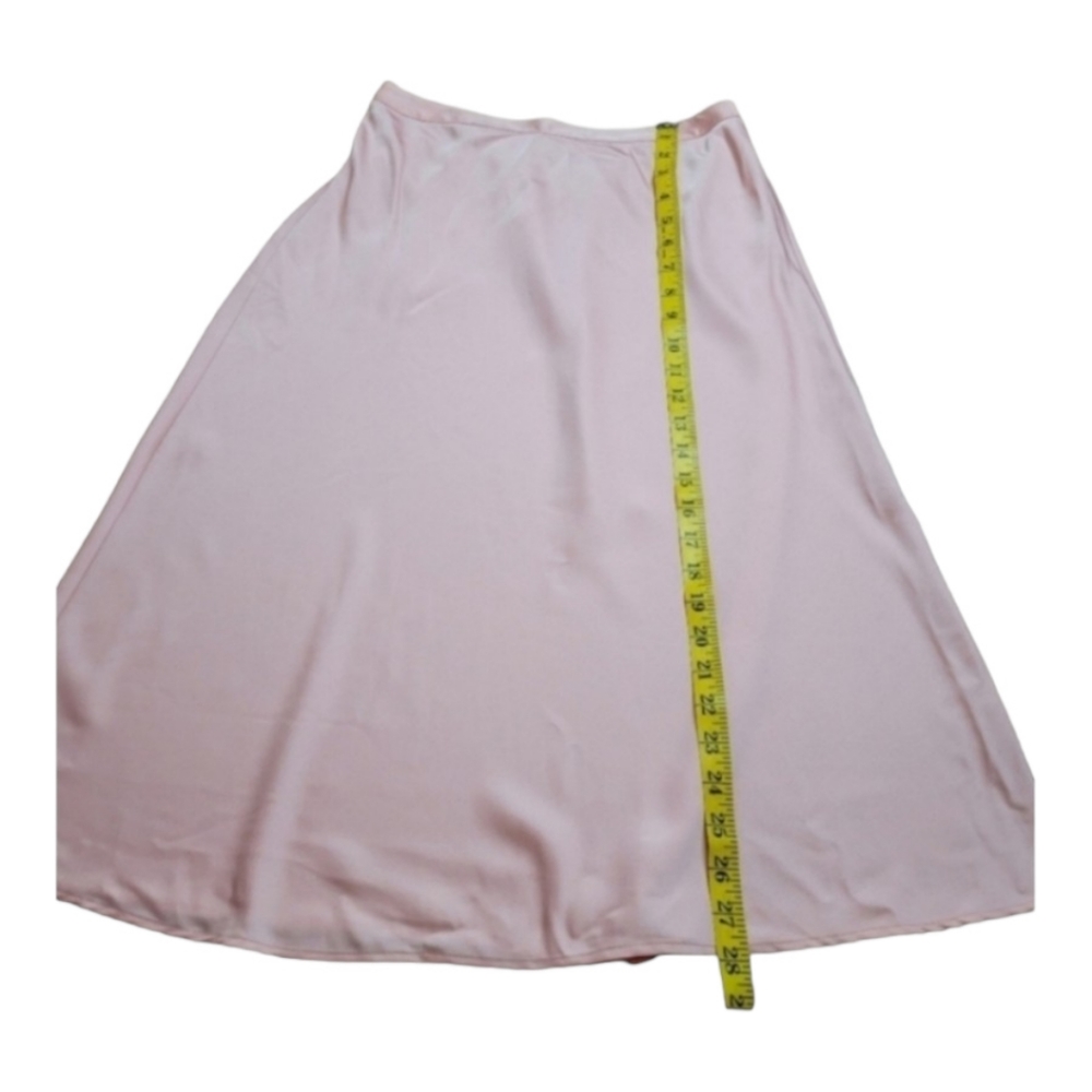 J. Crew Women's 90's Vintage satin slip skirt midi coral pink xs - Picture 14 of 15